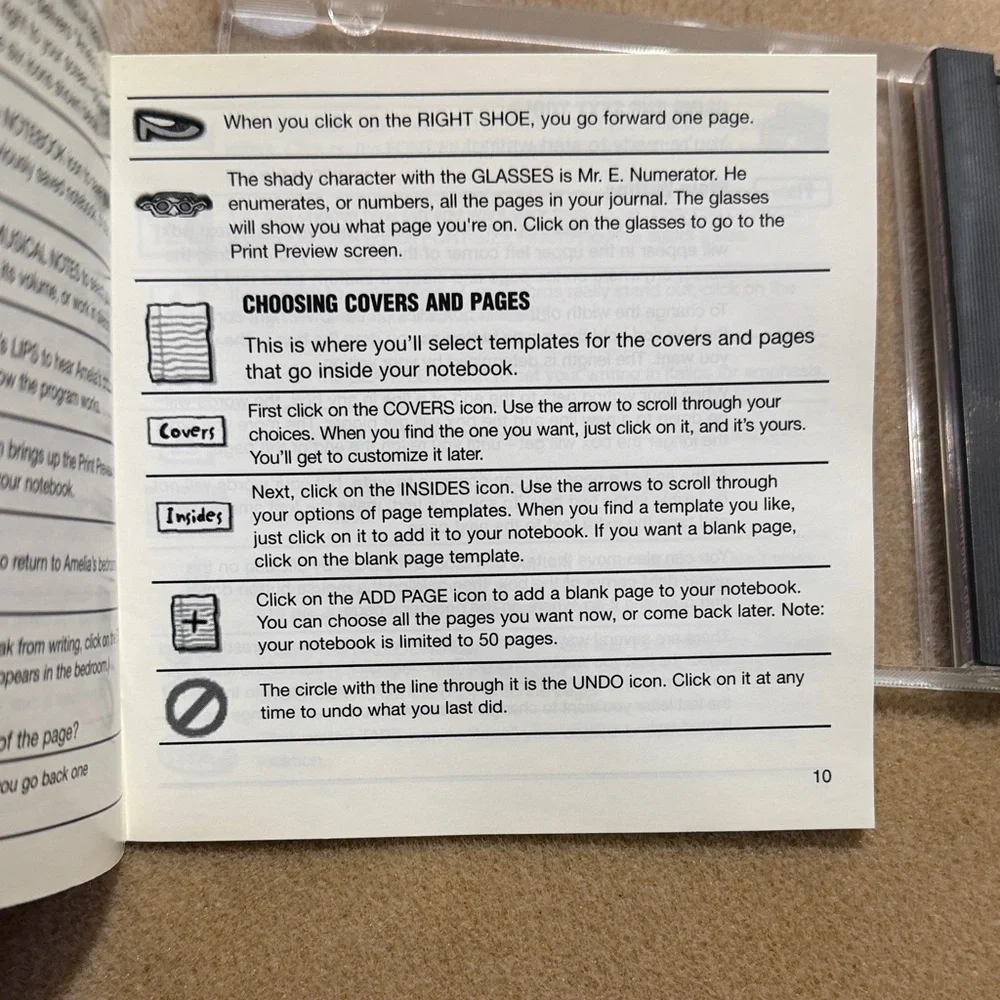 AMERICAN GIRL 1999 INTERACTIVE YOUR NOTEBOOK WITH HELP FROM AMELIA CD-ROM